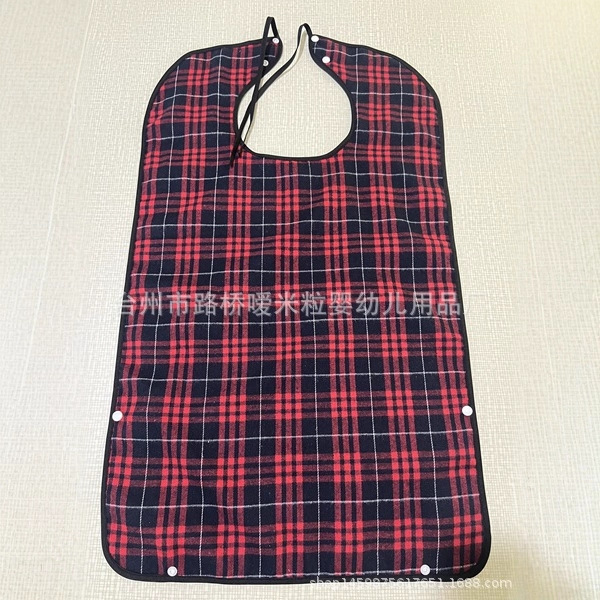 Big children's adult saliva towel wash and brush their teeth for the elderly special crowd dining bag polyester waterproof spot advertising