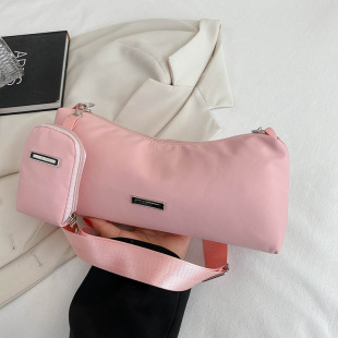 Large Bag Women's Large Capacity Bag 2022 New Fashionable Fashionable Soft Face Textive Autumn Nylon Shoulder Crossbody Tote Bag
