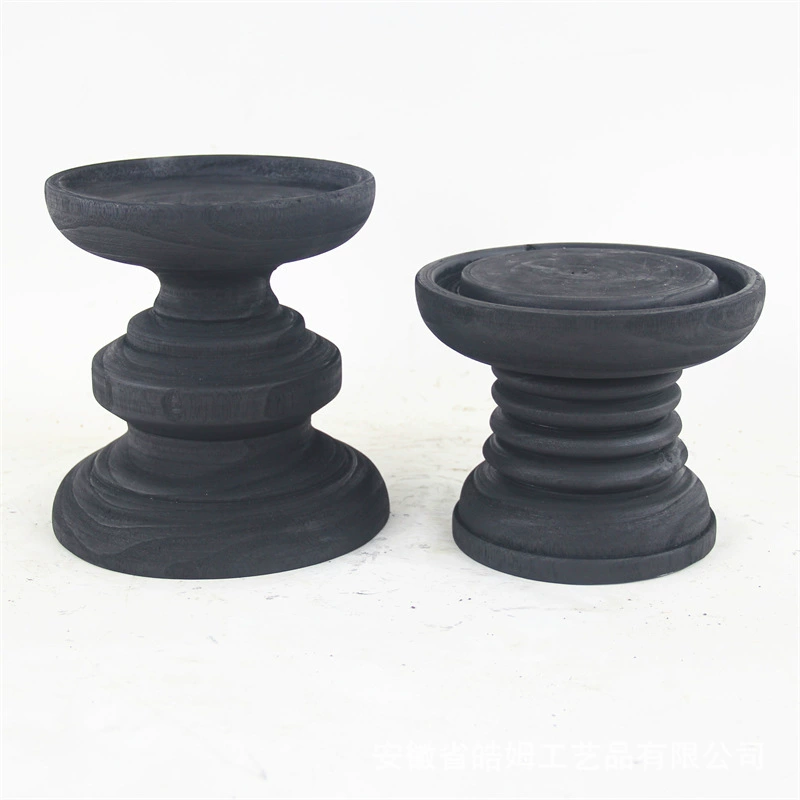 Wooden black red (black) tea, table villa, decorations, handmade