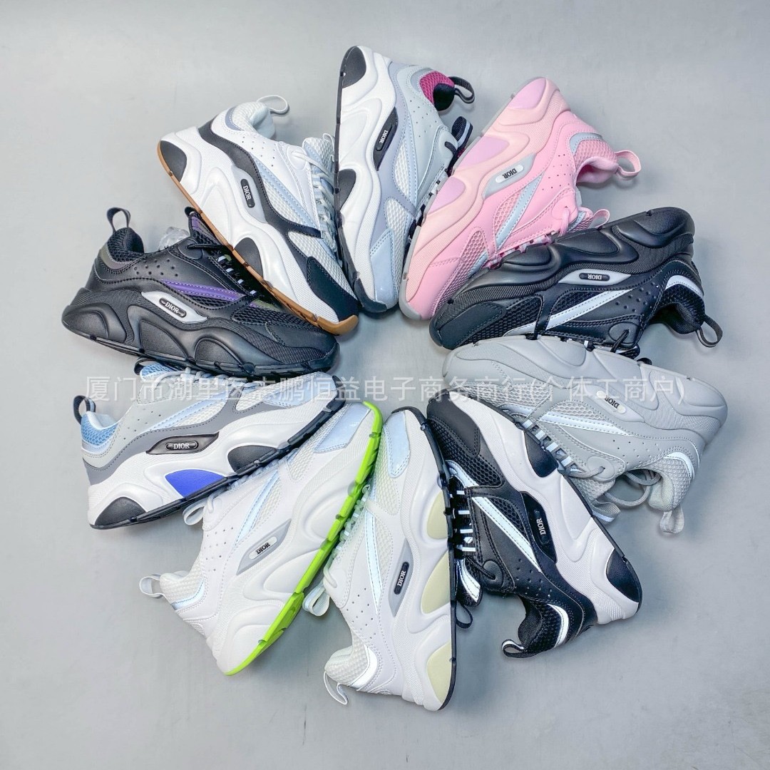 Putian Shoes D Brand Genuine Leather Casual Shoes B22/B30/B25 Series Men's and Women's Running Shoes Fashionable Retro Sports Shoes