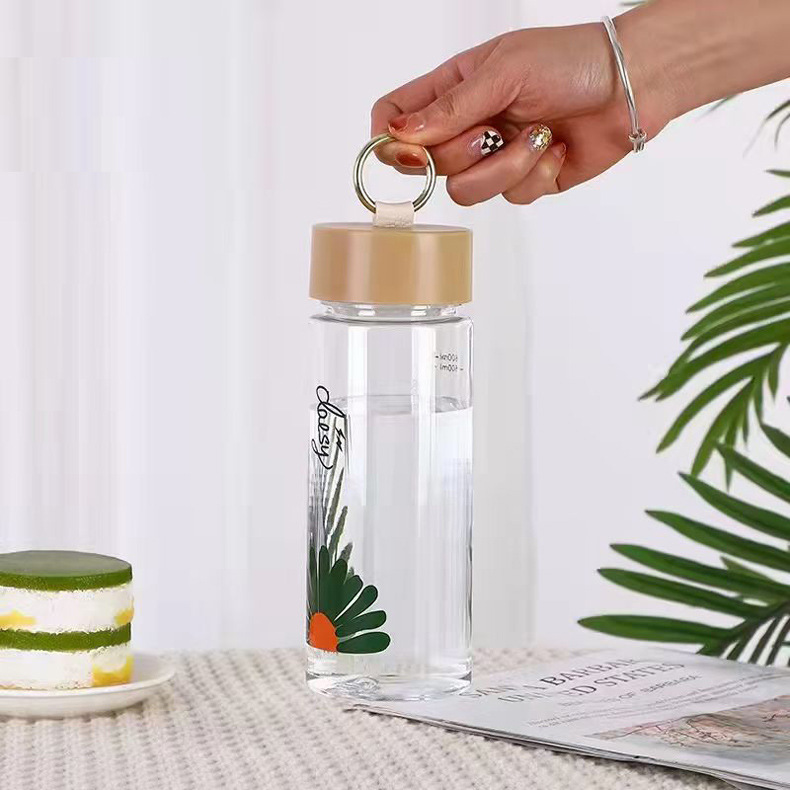 Nuevo futong gradiente de plástico portátil taza de agua estudiante al aire libre fitness taza boca taza regalo taza de agua