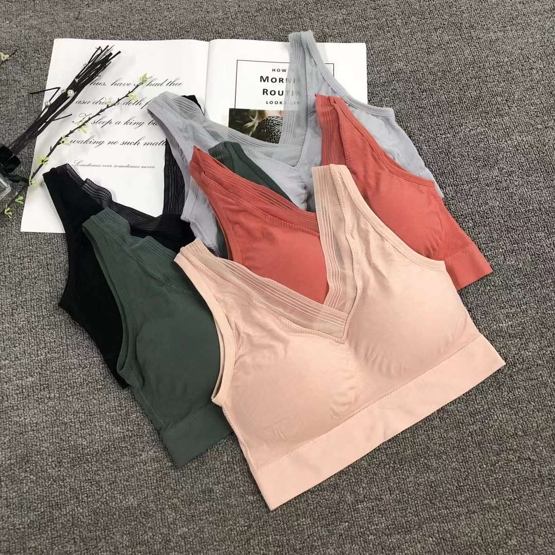 Nueva inconsútil alto elástico belleza de alta calidad las mujeres chaleco inalámbrico yoga sujetador ropa interior deportiva al por mayor