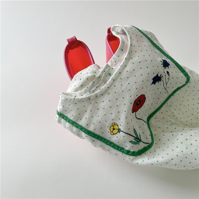 [SMS] vestido blanco de flores para niñas verano coreano vestido de princesa para bebés de verano