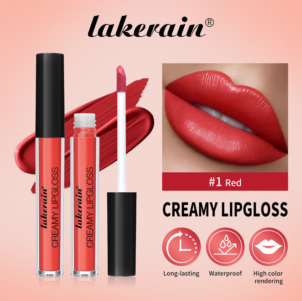 Lakerain Cross-border 8-color matte lip gloss Cream matte Lip gloss details Picture