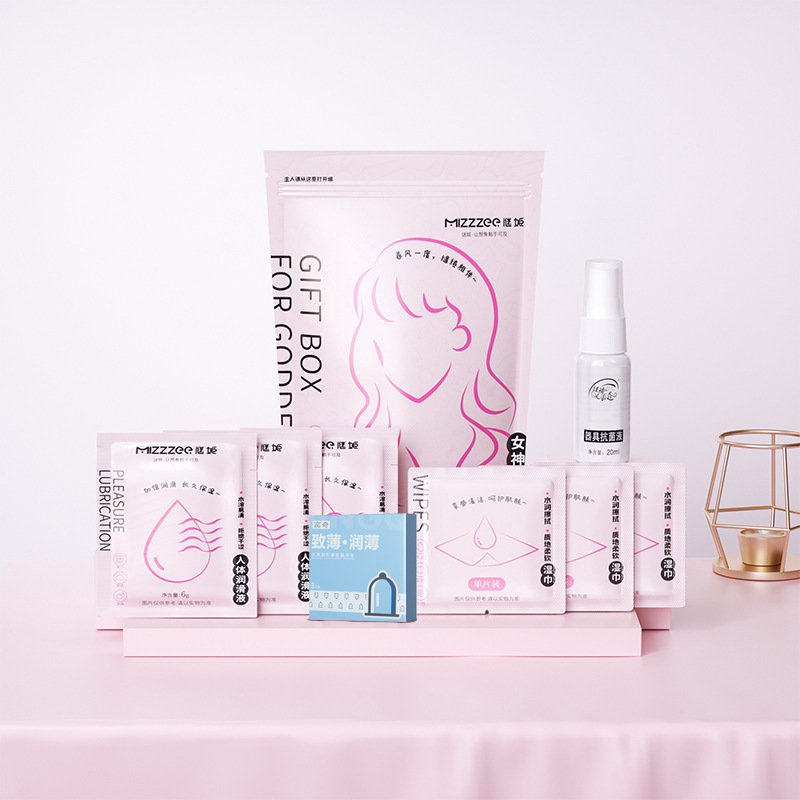 Mystery Goddess and God Gift Pack: Sex Toys and Lubricant Cleaning Liquid Gift Set for Adults 240/180