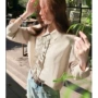 长袖蕾丝翻领春款衬衫