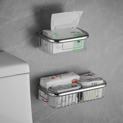 All-copper triangular blue bathroom shelf wall-mounted corner square blue toilet bathroom corner mesh basket storage rack