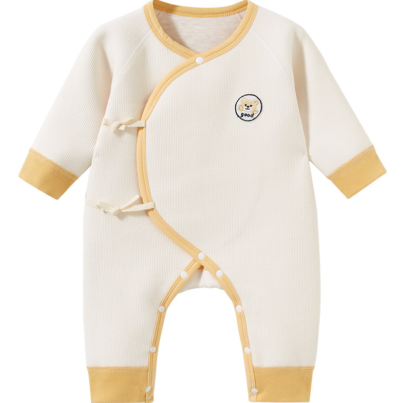 Ropa de bebé recién nacido Primavera, Otoño e Invierno recién nacido tocando fondo caliente monje 0 traje de marzo otoño mameluco bebé mono