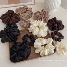 森系猪大肠发圈发饰女皮套高级感发绳头花法式头饰扎马尾头绳皮筋