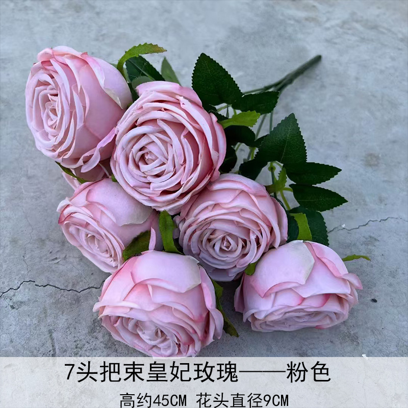 Artificial Rosa sola franela Rosa flor artificial boda decoración del hotel decoración del hogar arreglo de flores flor artificial Rose