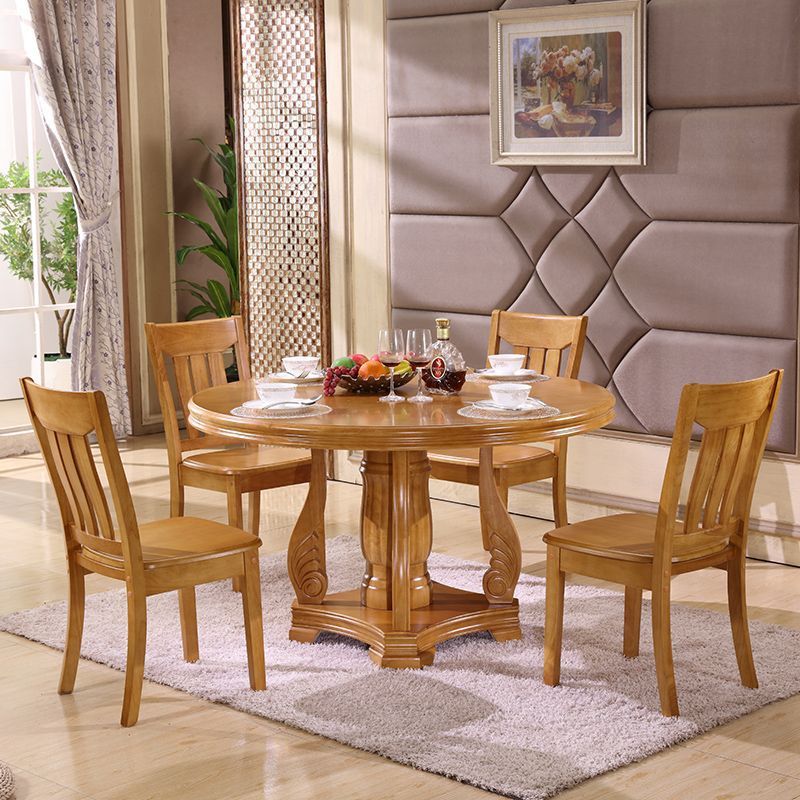 Silla de madera maciza, silla con respaldo, silla de comedor, silla simple para el hogar, taburete, hotel de ocio, restaurante, mesa y silla de comedor al por mayor