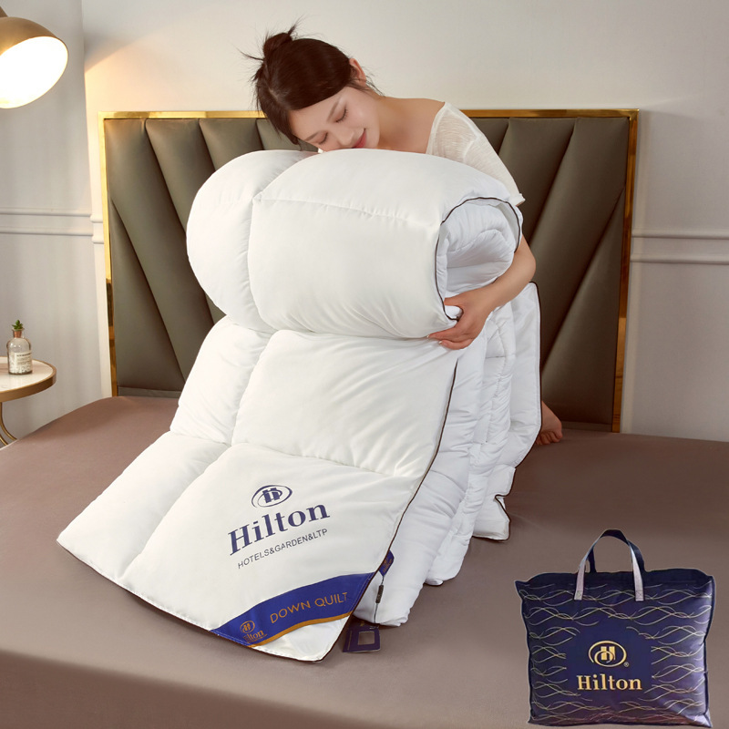 工場直販 ヒルトン級ホテル羽毛布団 春秋用布団 ホテル仕様グースダウン布団 中綿団体購入 ギフト布団