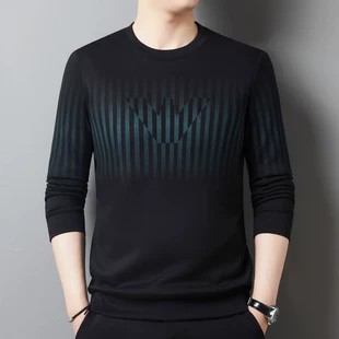 Толстовка, осенняя модная лонгслив с круглым вырезом