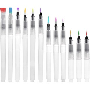 Factory wholesale fountain pen solid watercolor painting soft brush large capacity water storage pen water soluble color lead painting pen