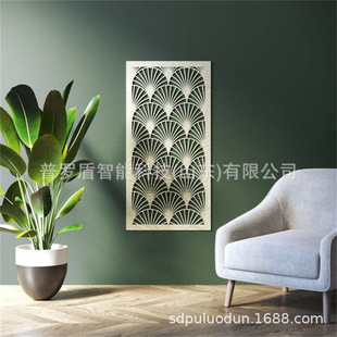 Villa wall pendant laser cutting landscape wall CNC creative hollow carved wall decorative art culture baffle