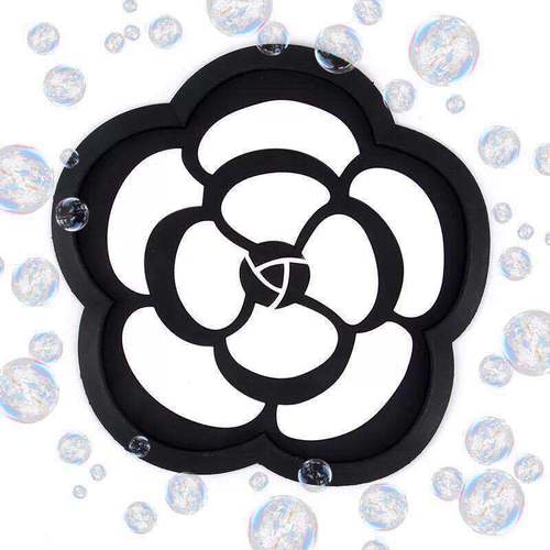 Camellia Car Anti-slip Mat with Flower Patchwork Cartoon Creative High-Temperature Resistant Round Car Phone Anti-slip Mat Wholesale