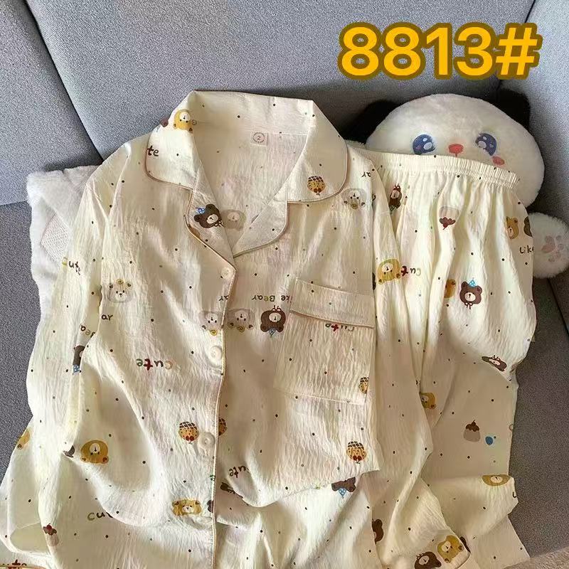 Al por mayor transfronterizo KT gato pijama mujer primavera y otoño nubes algodón manga larga 2026 nuevo juego de ropa de hogar encantadora super caliente