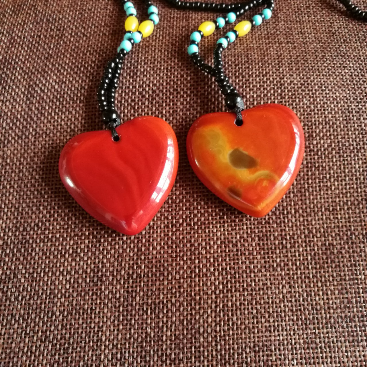 智贝详情图_7新款战国红爱心男女款吊坠红玛瑙爱心女士毛衣链吊