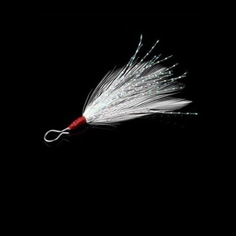 Authentic Feather Hanging Feather Pendant Acute Horse Accessories Fishing Gear Fishing Three Anchor Hook