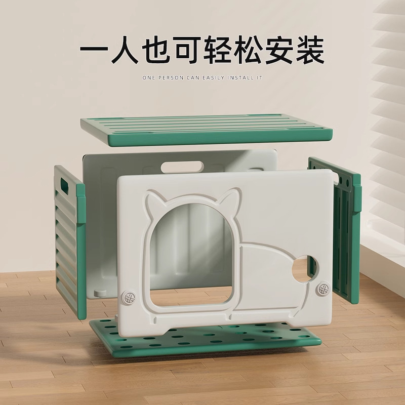 Nido de gatos de cuatro estaciones de seguridad cerrada general gato casa de perros al aire libre a prueba de lluvia refugio casa de gato vagabundo casa al aire libre