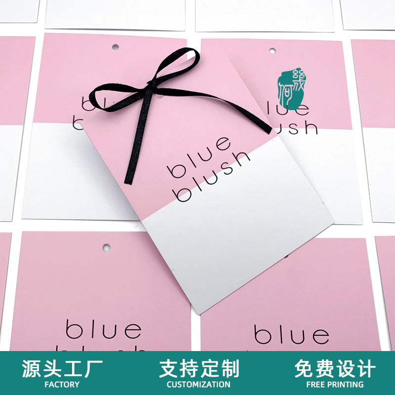 网红风吊牌定 制ins风穿戴甲打版展示卡纸美甲背景卡片批量制作