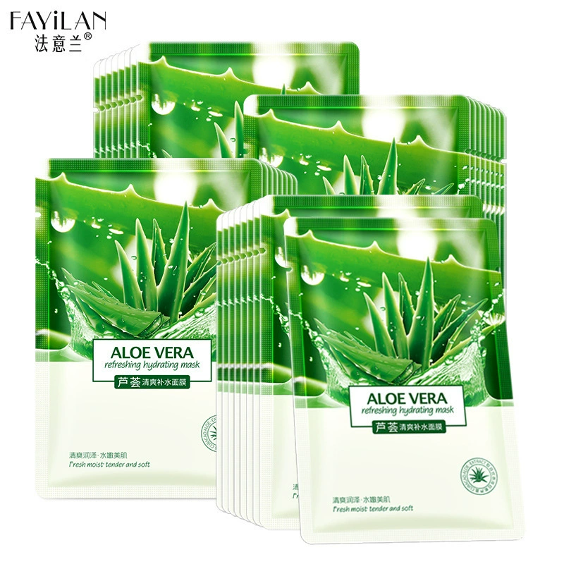 法意兰 Aloe vera gel, освежающая питательная увлажняющая маска для лица по уходу за кожей, оптовая