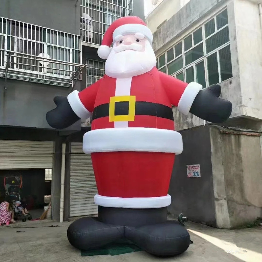 Navidad transfronteriza modelo de aire luminoso inflable Papá Noel muñeco de nieve árbol modelo de aire decoración de patio accesorios