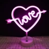Pink heart-through style