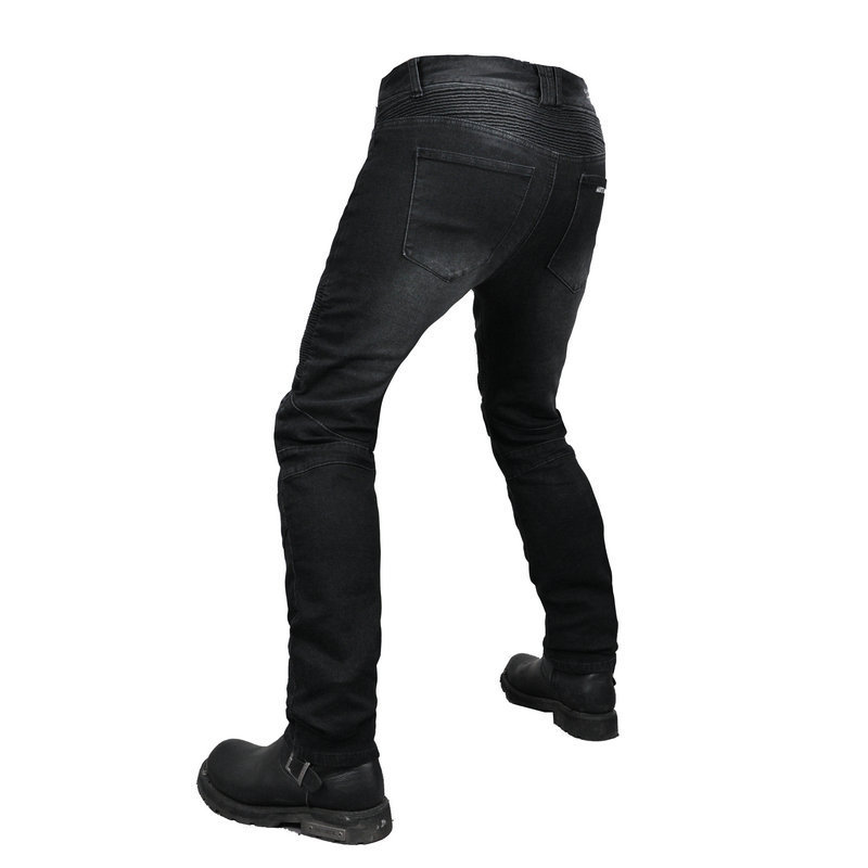 VOLERO motocicleta Racing casual pantalones vaqueros sueltos pantalones anti-caída de la motocicleta off-road montar pantalones elásticos con cubierta