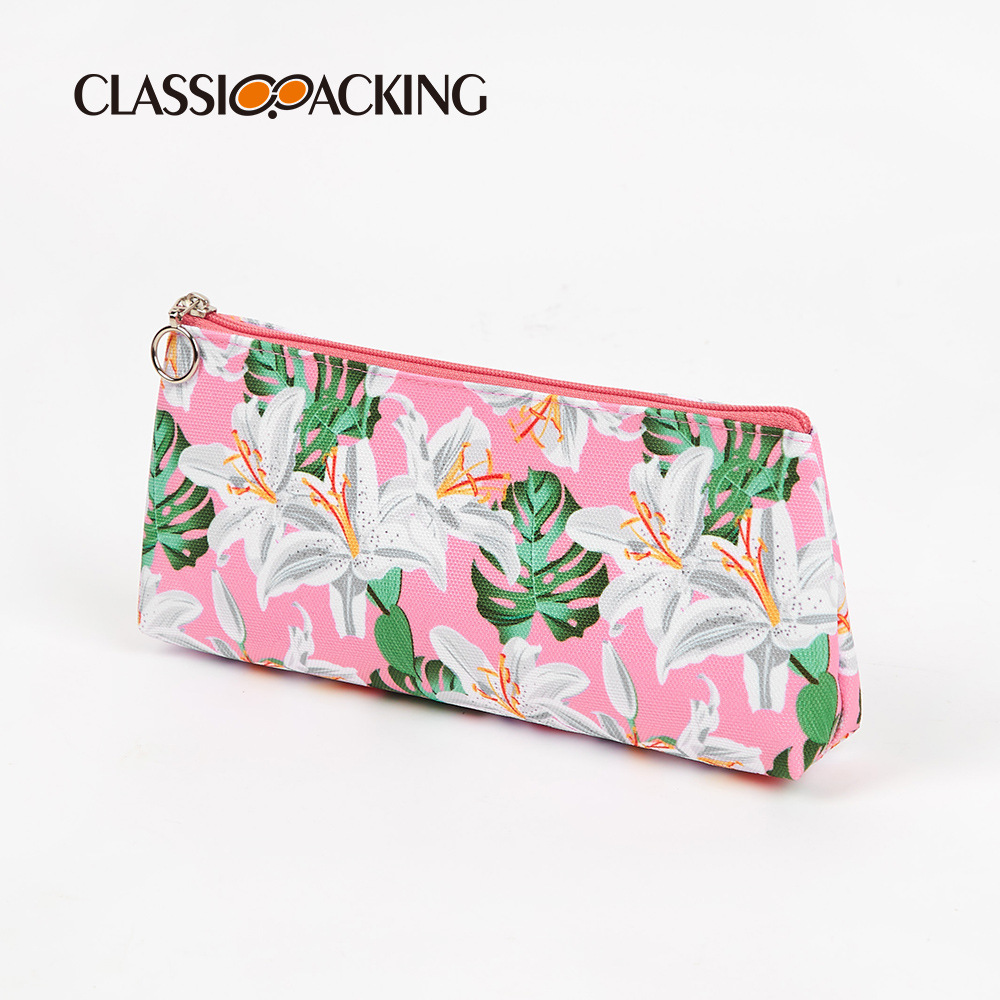 2022 nuevo popular pequeño bolso de lápiz floral bolsa de almacenamiento multifuncional Caja de lápiz simple estilo ins bolsa de papelería japonesa