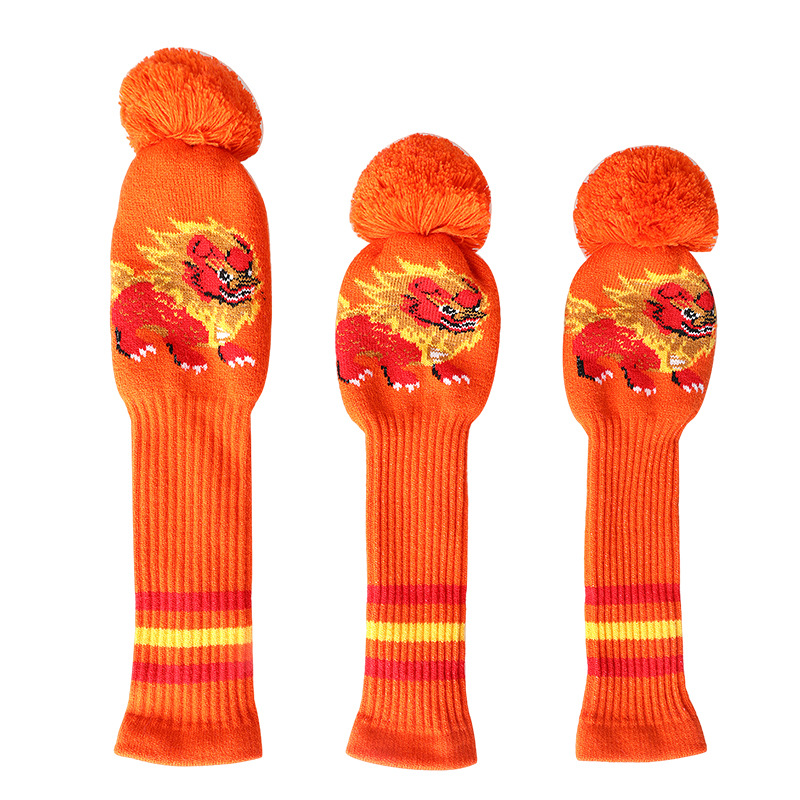 Cubierta de club de golf de punto cubierta de madera cubierta de tapa cubierta de club de golf cubierta de club de dibujos animados