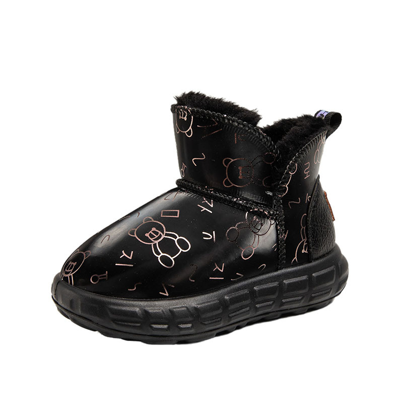 Otoño y invierno, botas de nieve para niños, botas de algodón para niños, botas de algodón para niños, impermeables, antideslizantes, espesación, algodón de nieve para bebés