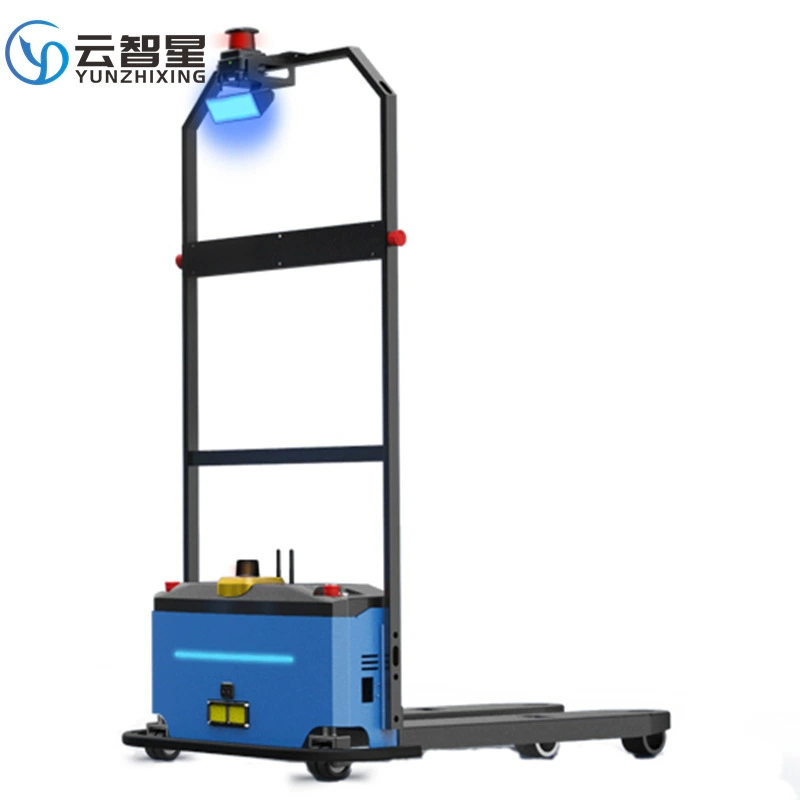 Наземный автопогрузчик Автоматический погрузчик Лазерная навигация для троллейбуса AGV тележка Беспилотный погрузчик Навигация
