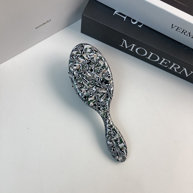 高品質楕円形模造酢酸エアクッションコームエアバッグコームフラワー環境に優しいアクリルヨーロッパとアメリカ中東マッサージコームエアバッグ|undefined