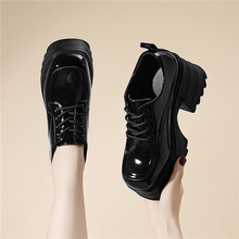 （断码不补）厚底英伦风内增高小皮鞋女鞋子2025春季新款松糕休闲