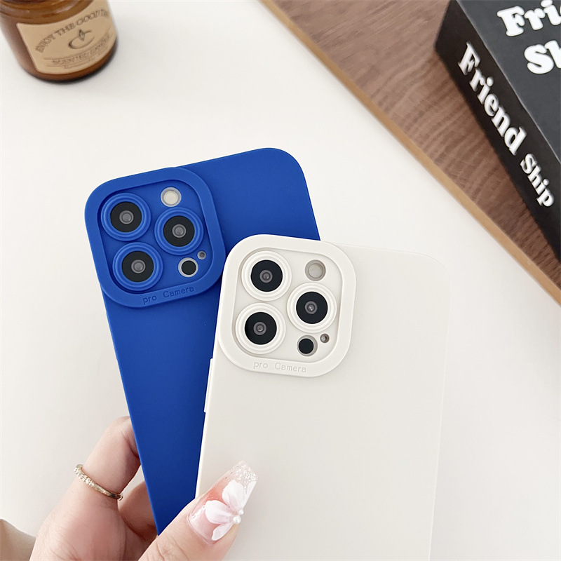 Funda para teléfono móvil iPhone15 14Promax pupila exfoliante Apple 13 Funda protectora con sensación de piel 12TPU