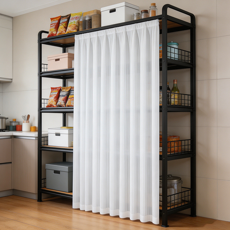 Shutter-Type Dust-Proof Curtains for Cabinets, Shelf Curtains, Dust-Proof Curtains for Wardrobes, Bookcases, and Miscellaneous Items, Shelf Door Curtains, and Sheer Curtains