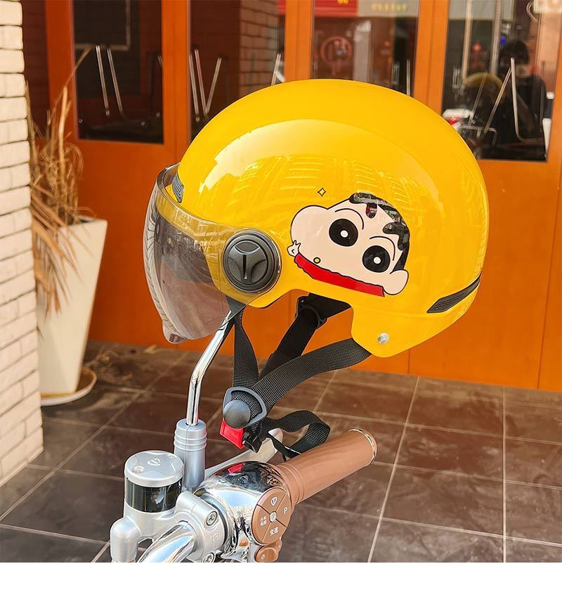 Crayon Shin-chan 3C Certified Electric Motorcycle Helmet