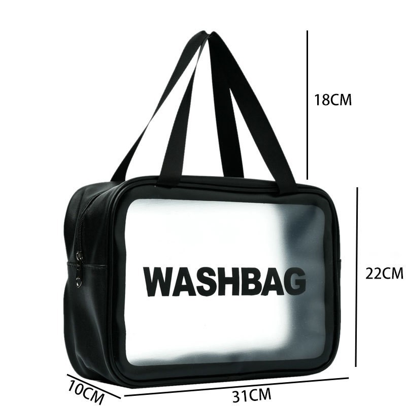 PVC esmerilado bolsa de cosméticos bolsa de almacenamiento bolsa de lavado impermeable portátil de viaje de tres piezas conjunto