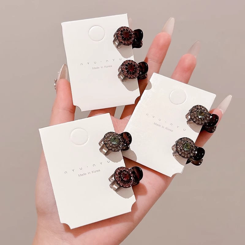 Exquisita mini flash broca de agarre princesa cabeza lateral broca de cabello trenzado frente mujer broca de cabello acabado broca pequeña broca