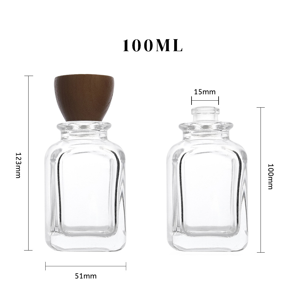 Los fabricantes venden botellas de perfume transparentes al por mayor con tapa de aspersor, botellas de vidrio vacías se pueden rociar en color como etiquetas logo image 8