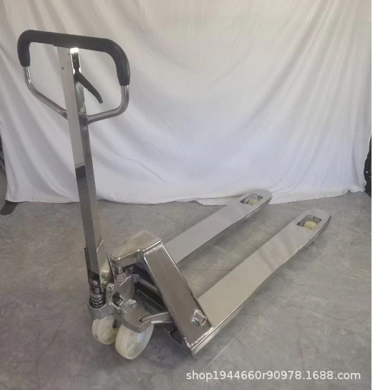 不锈钢搬运叉车 304不锈钢液压叉车 防腐蚀搬运车 仓库地牛 手动