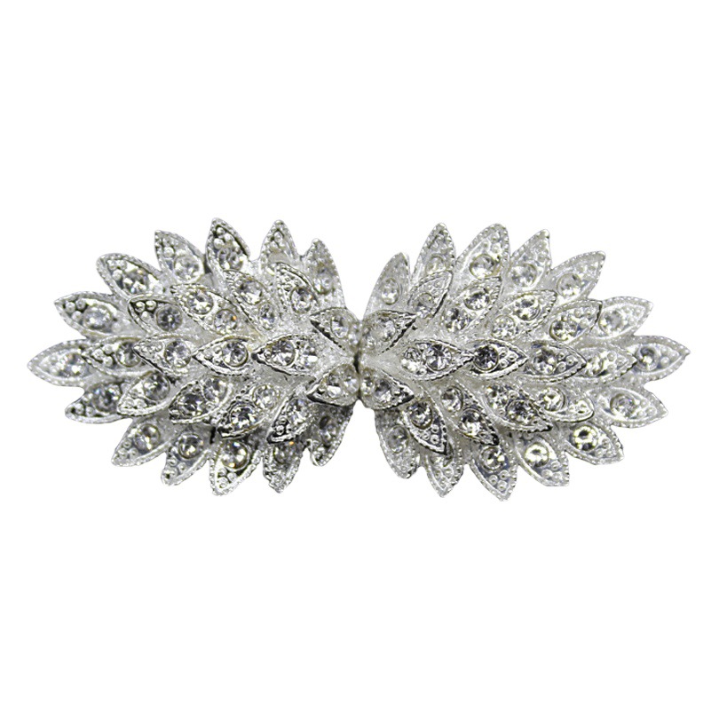 Hebilla de diamante hebilla de piel de visón hebilla de metal hebilla femenina botón de la capa botón Botón decorativo