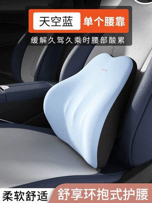 Waist support: pillow and support - srelaxing-lumbar-support-sky-blue-single-pack