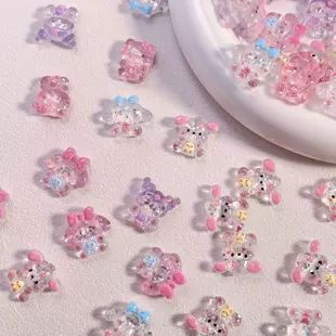 Мини-фигурки-кошки прозрачные смола для DIY аксессуары для заколок