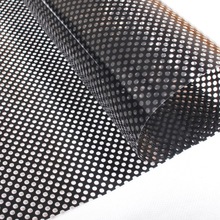 遮阳网贴纸隔热膜黑色遮光防晒窗贴单孔透车窗玻璃贴汽车膜玻璃贴