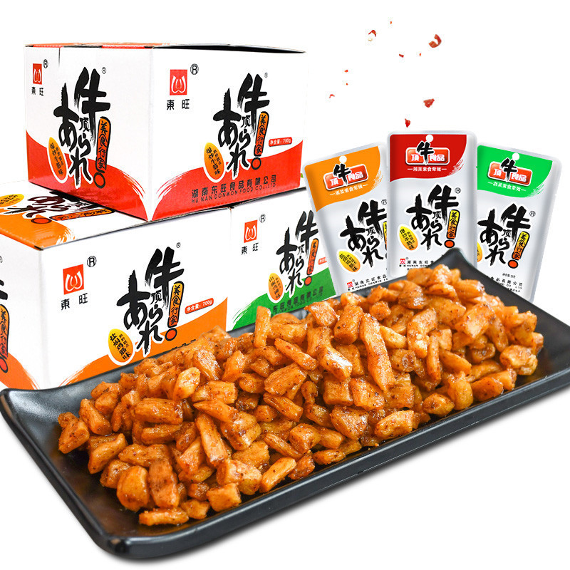 湖南特產東旺頂牛素牛筋辣條 35g*20包麻辣麵筋條片80後懷舊零食