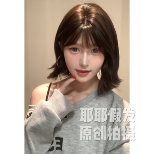 Yeye cross-border wholesale wig women's daily online popular short hair curly hair lolita summer new natural full head cover fake