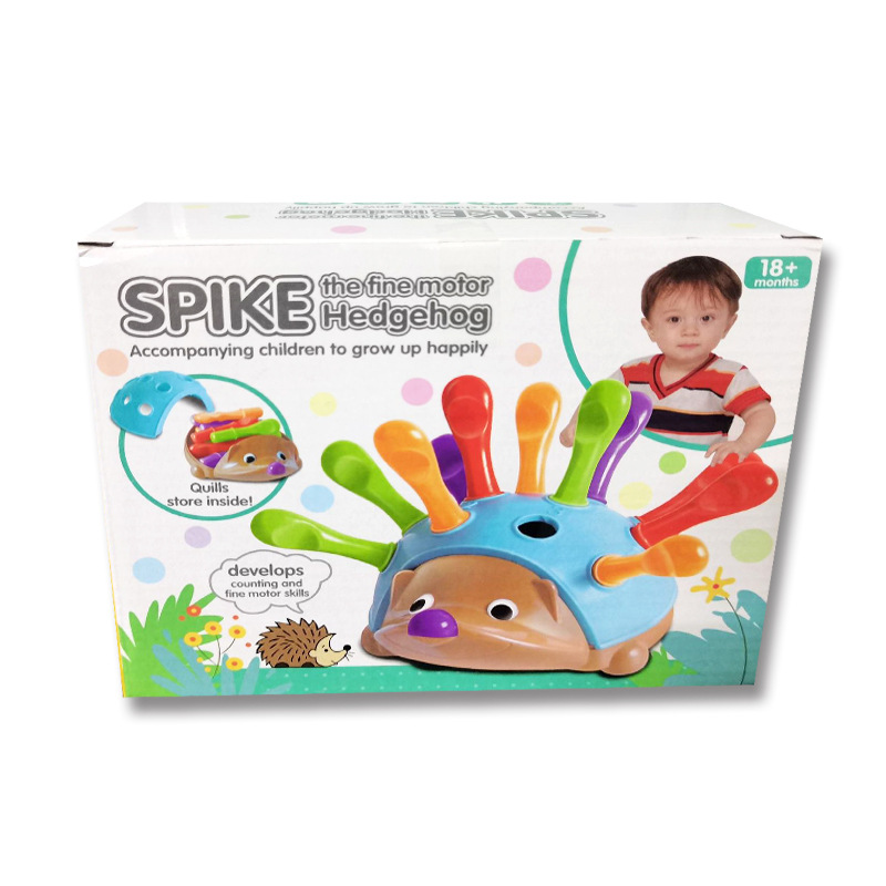 Children's patchwork hedgehog baby training fine motor focus baby hand-eye coordination puzzle early education toys