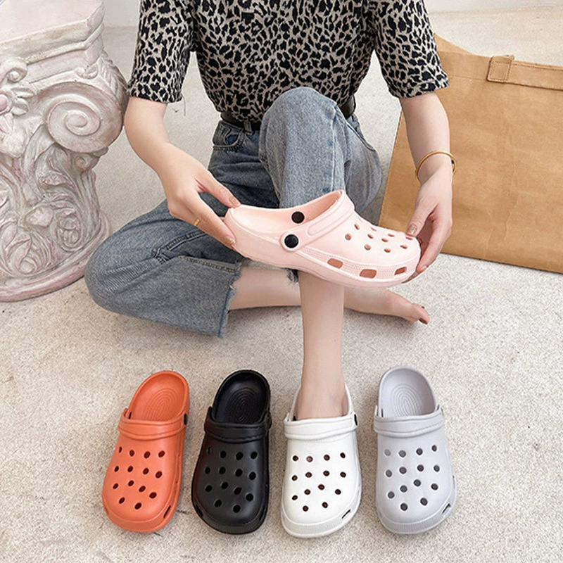 Обувь с пещерой ins Чао Баотоу Половолосый новый внешний вид легкая медсестра на мягком подошве пляжная садовая обувь